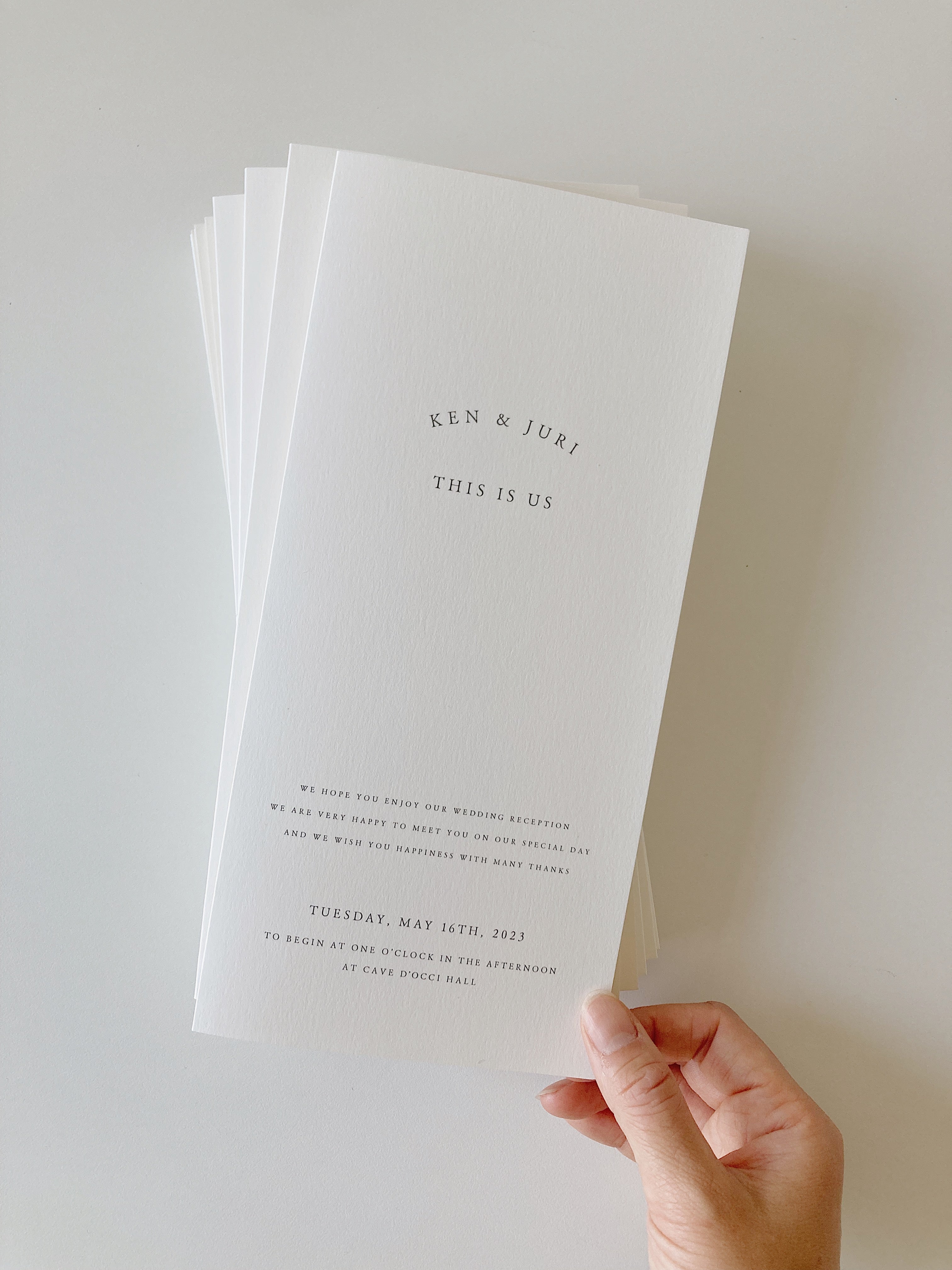 結婚式席次表 シンプル デザイン chisatohirayama