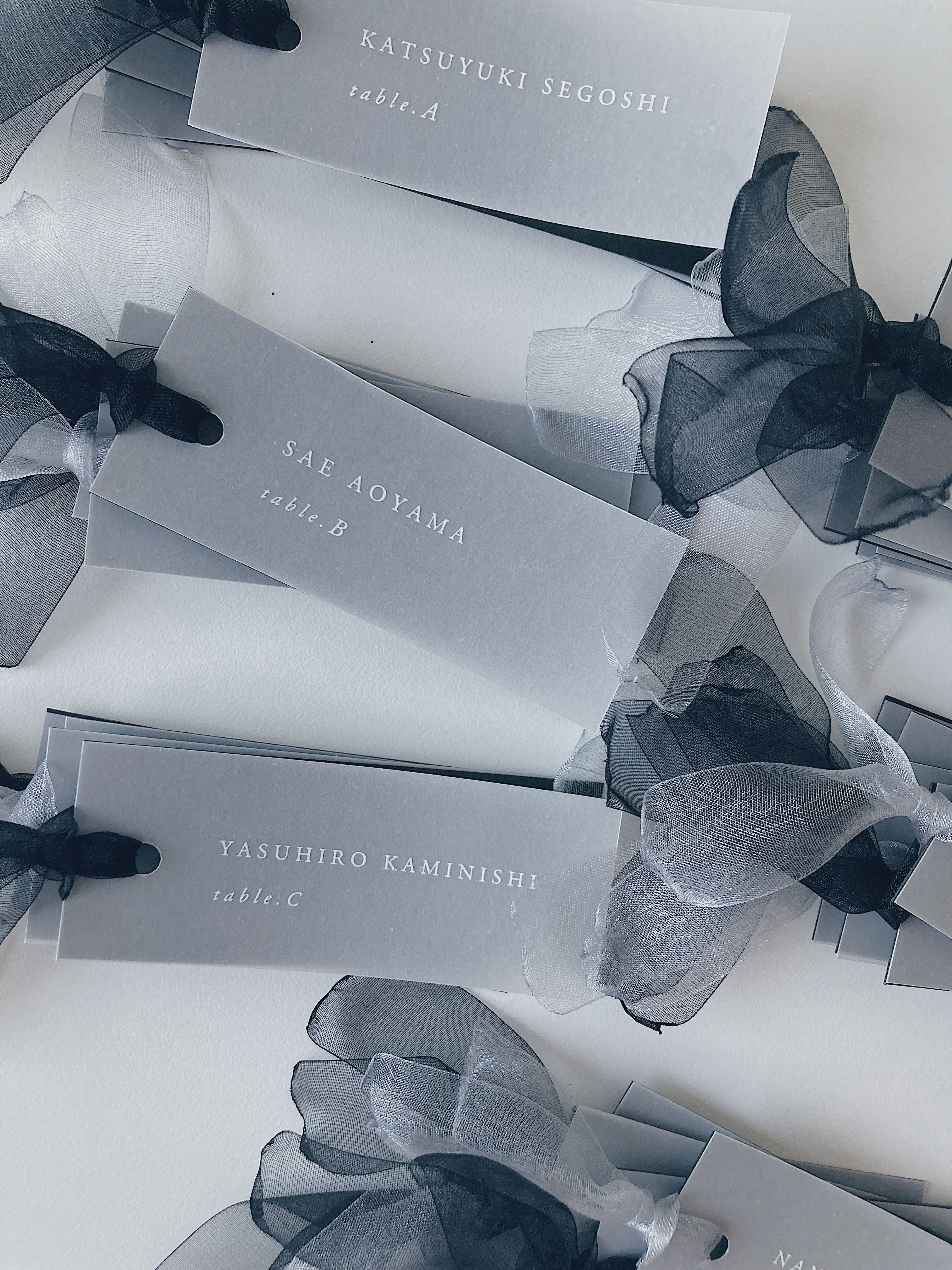 エスコートカード / escort card