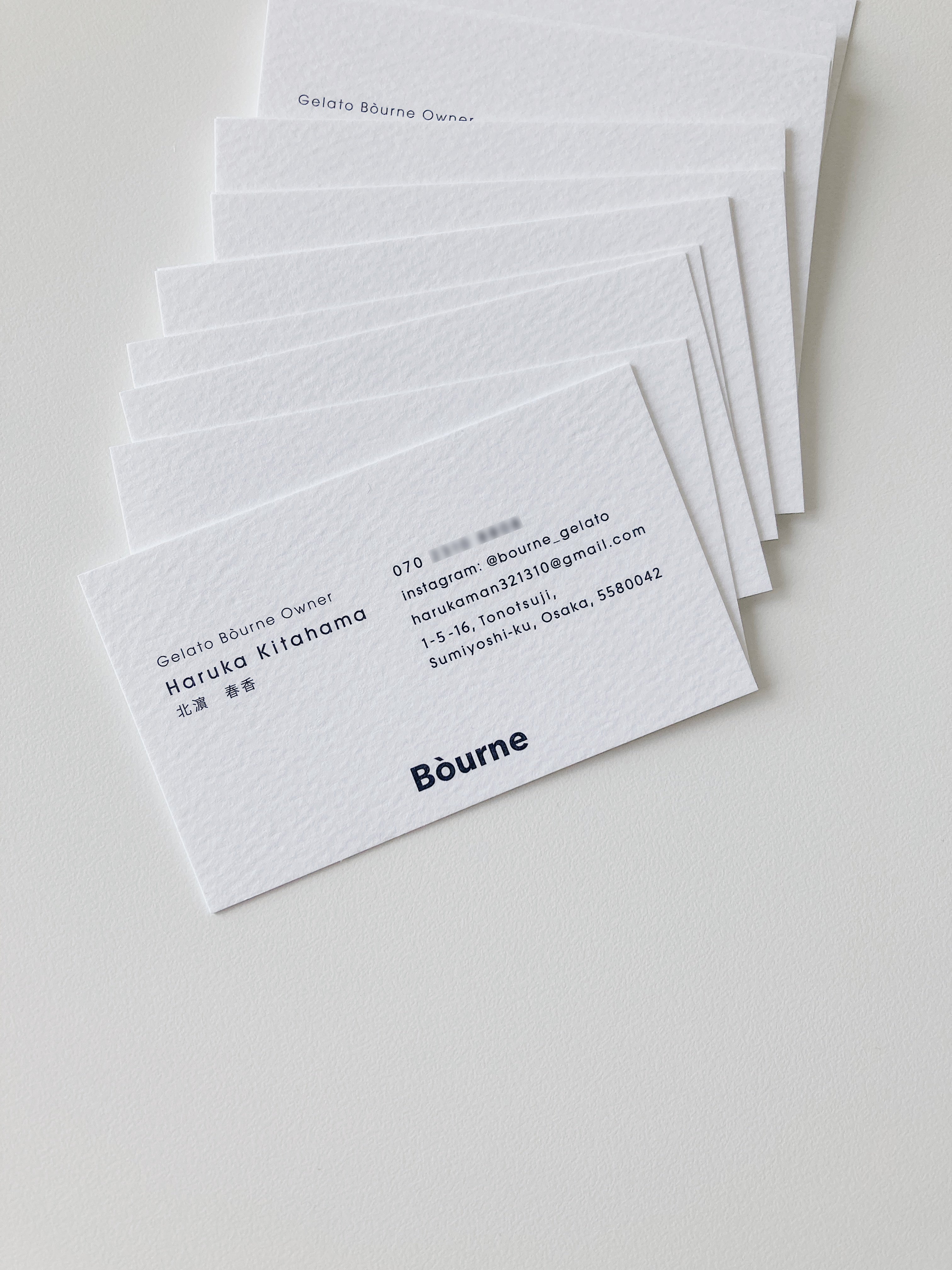 名刺デザイン ジェラートショップ