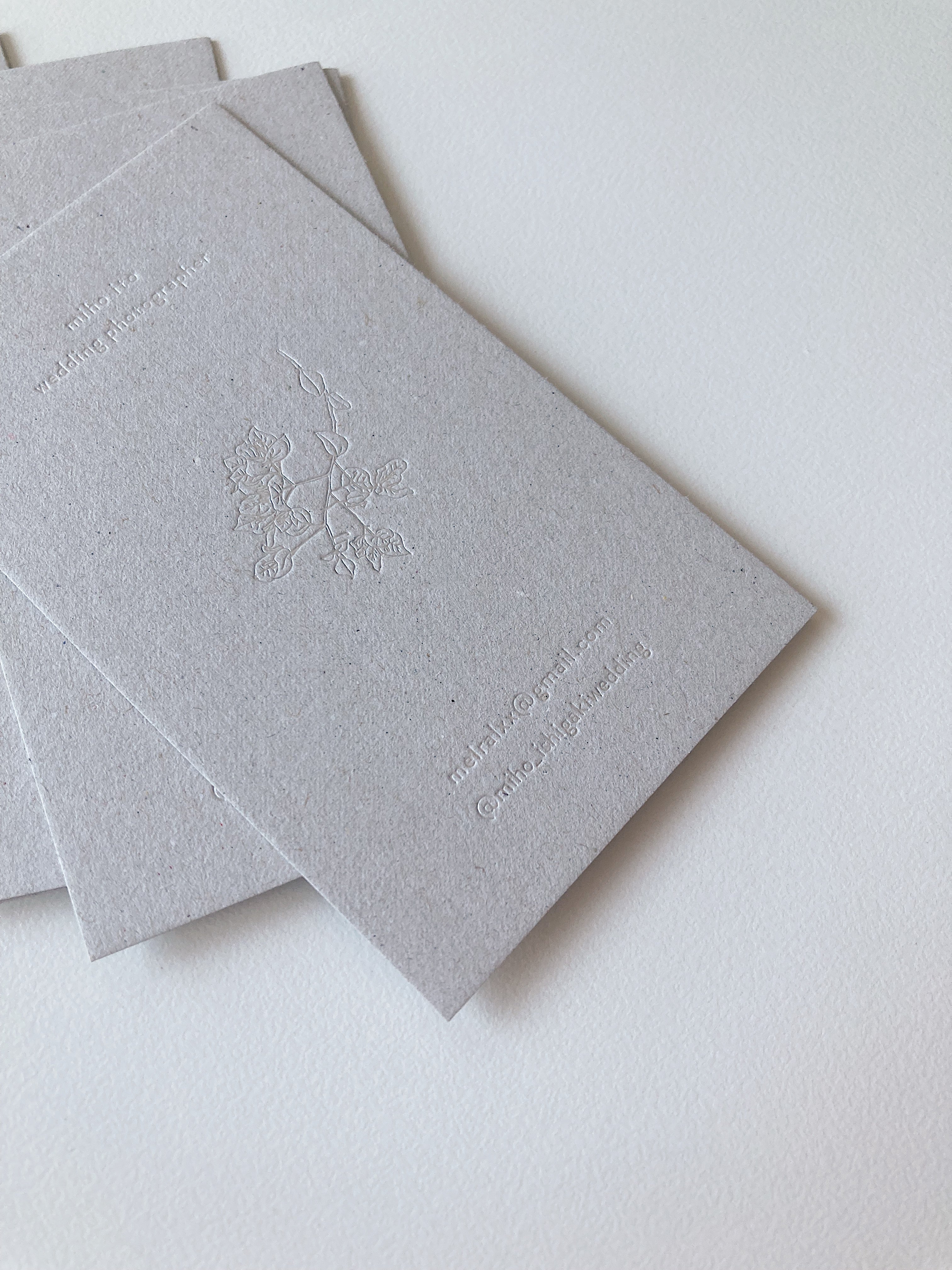 箔押し パール箔 名刺 チップボール