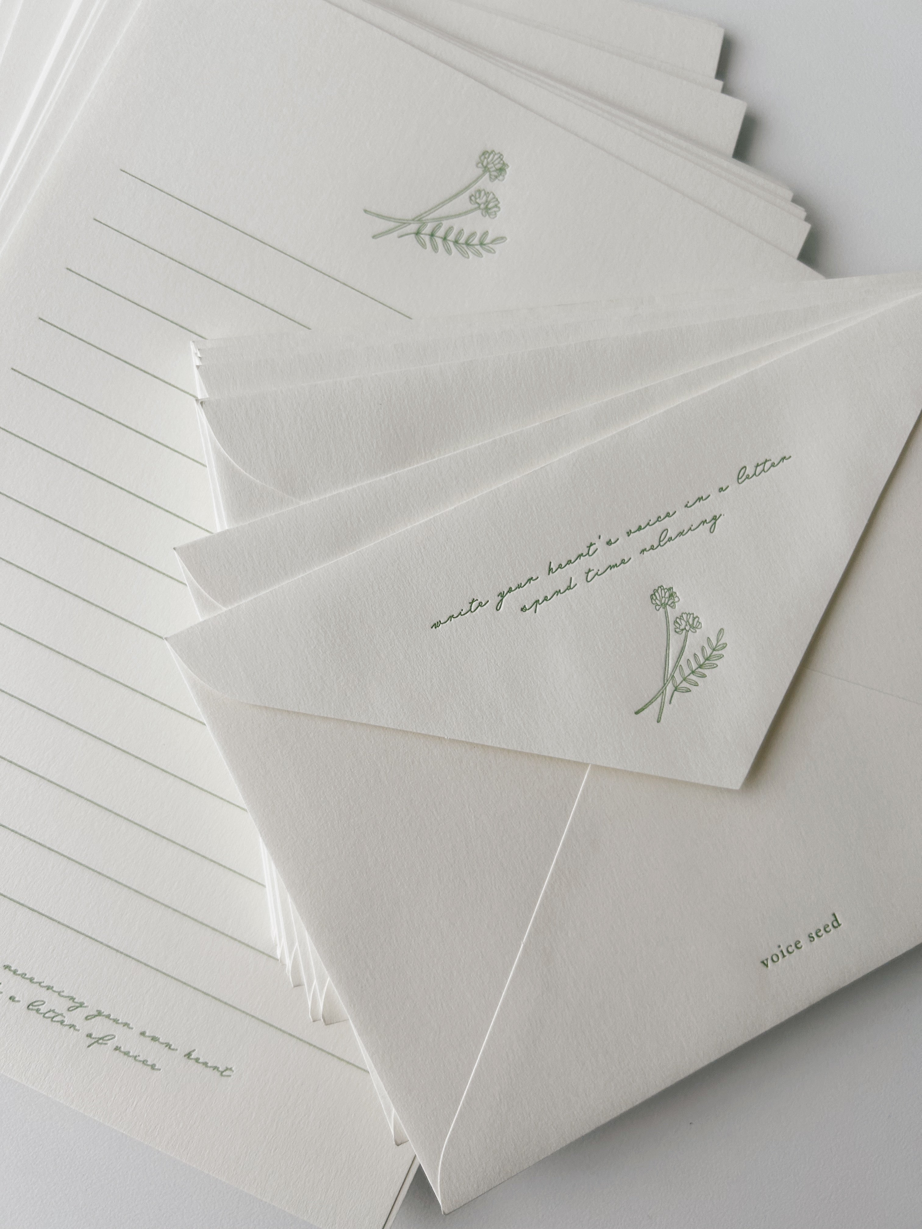 活版印刷 オリジナルレターセット デザイン