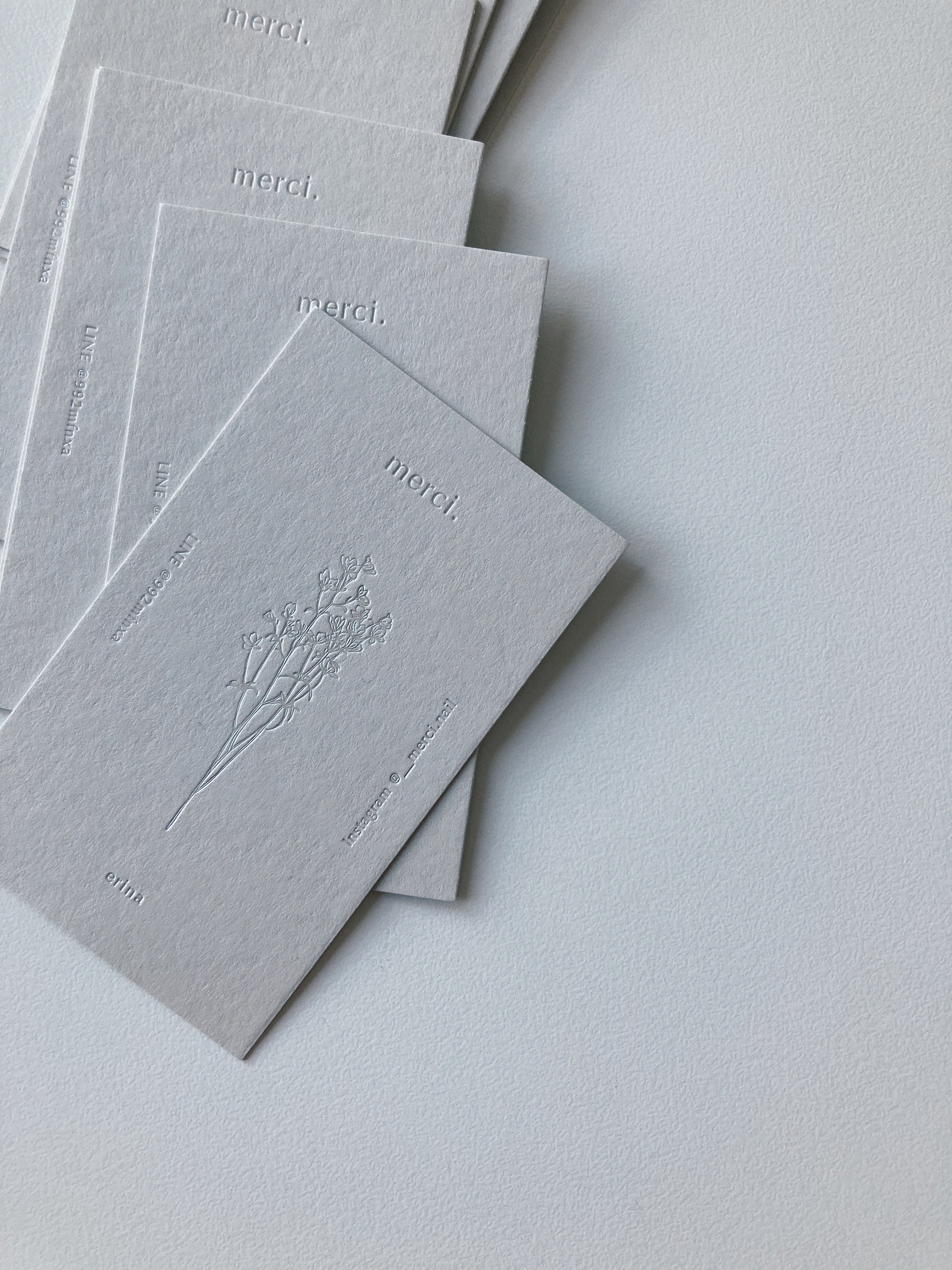 ネイルサロンの名刺デザイン、イラストレーション / business card design, illustration