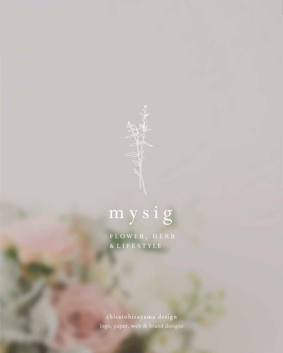 フローリストさまのロゴマーク、各種ペーパーアイテムデザイン