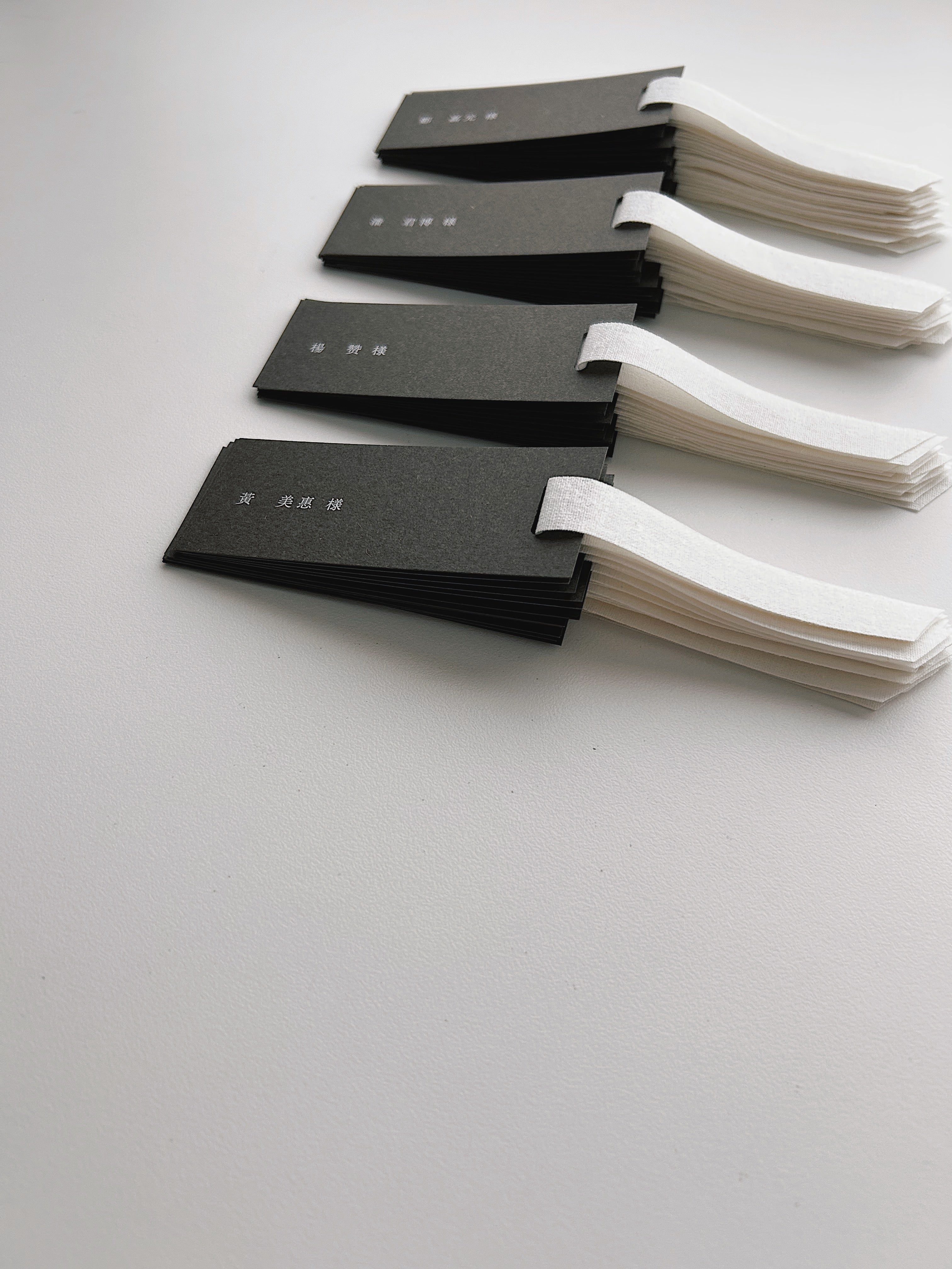 日本語と中国語でお作りした席次表 & 席札