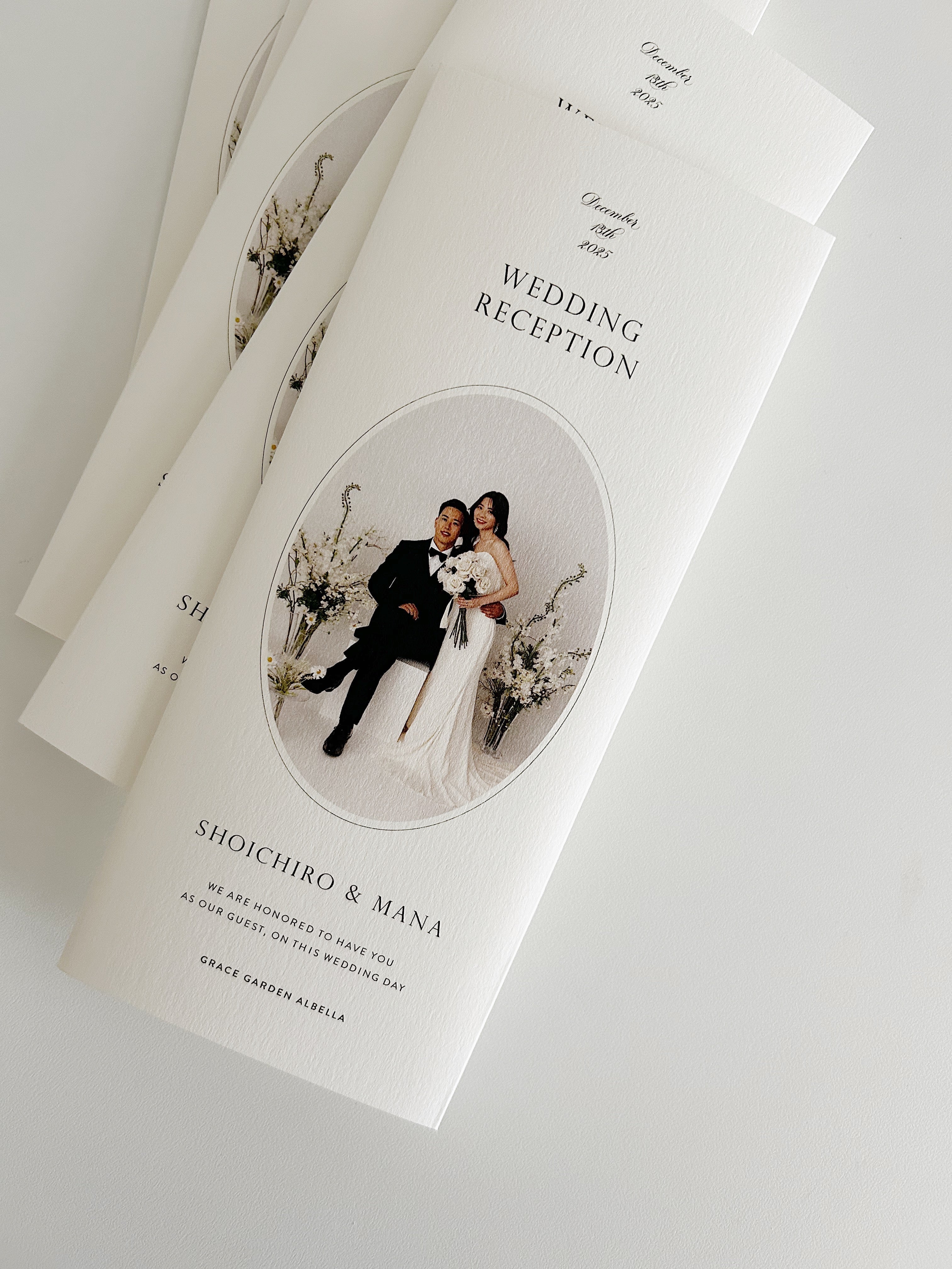 結婚式席次表 ペーパーアイテムデザイン プロフィールブック