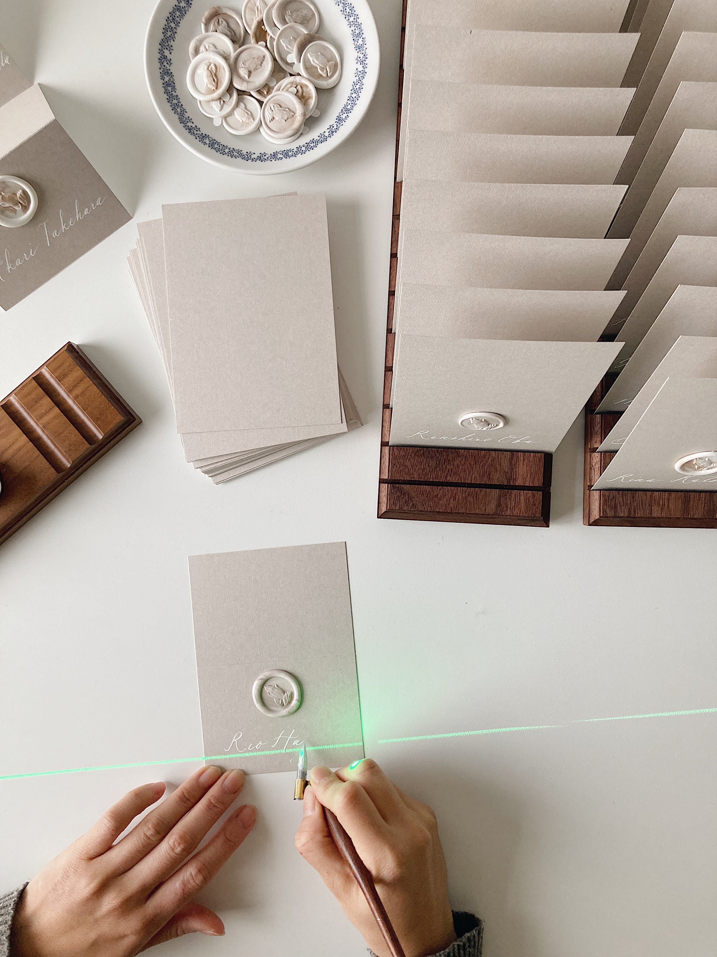 Neutral Color Place Cards / ニュアンスカラーの席札
