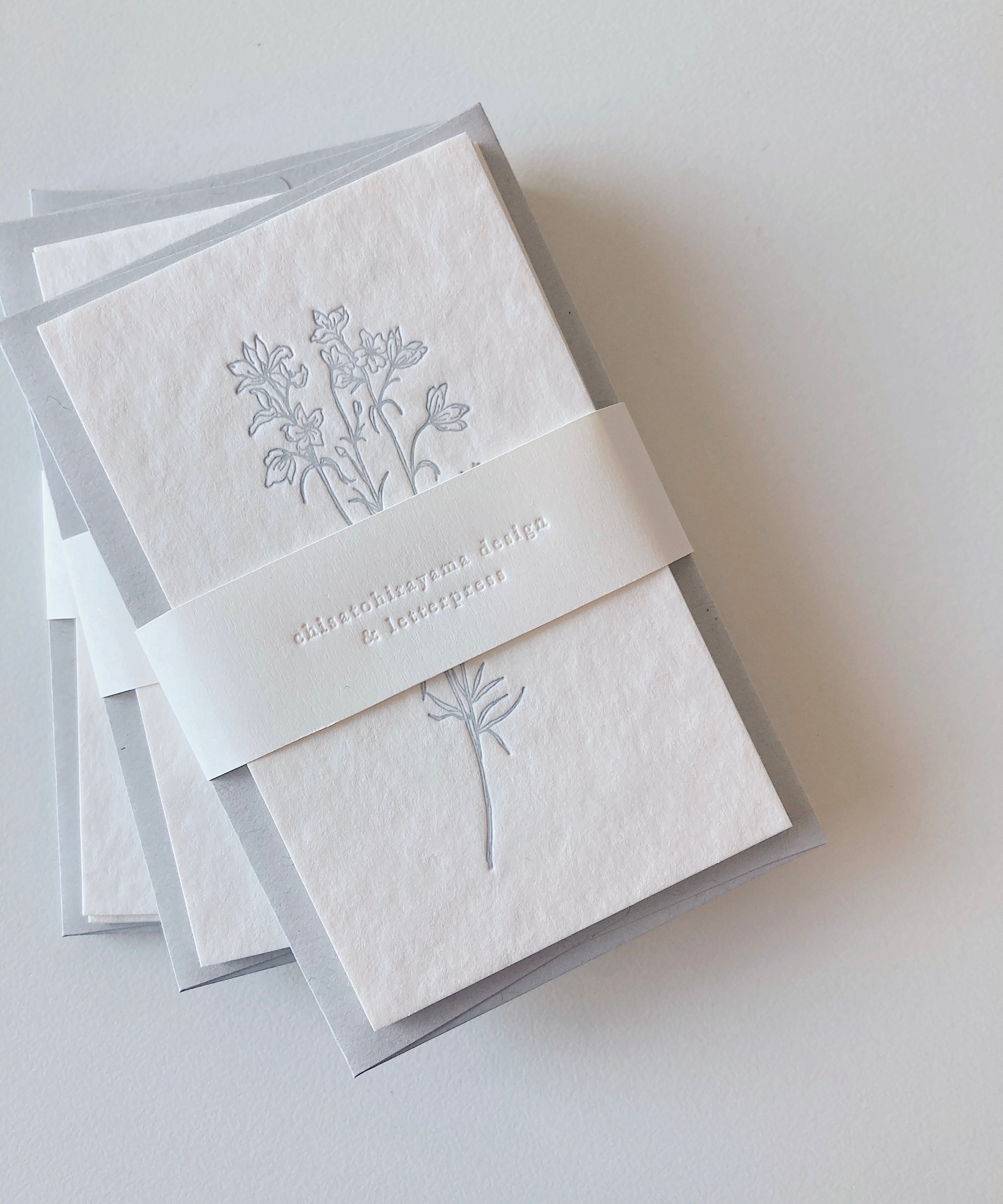 5 Flowers message cards / 5種類のお花のメッセージカード