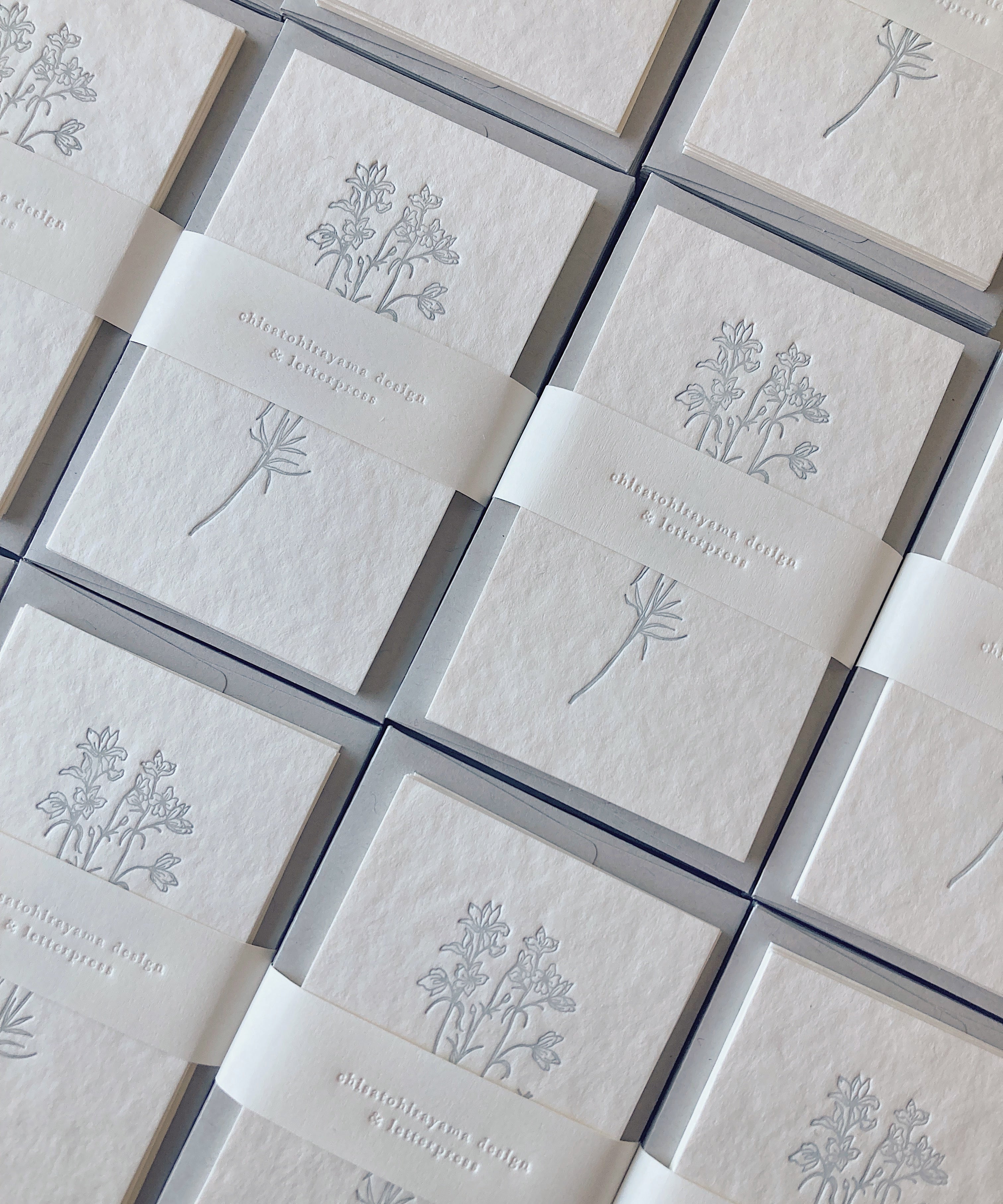 5 Flowers message cards / 5種類のお花のメッセージカード