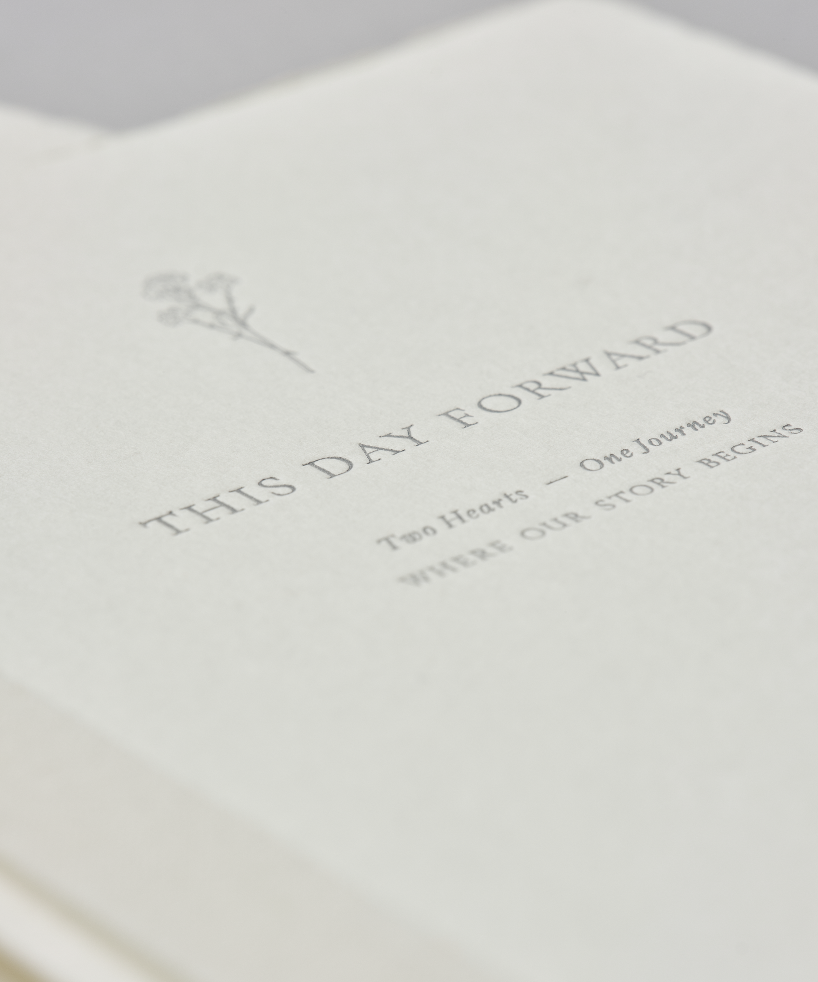 HANDMADE PAPER CERTIFICATE / 手漉き紙の結婚証明書