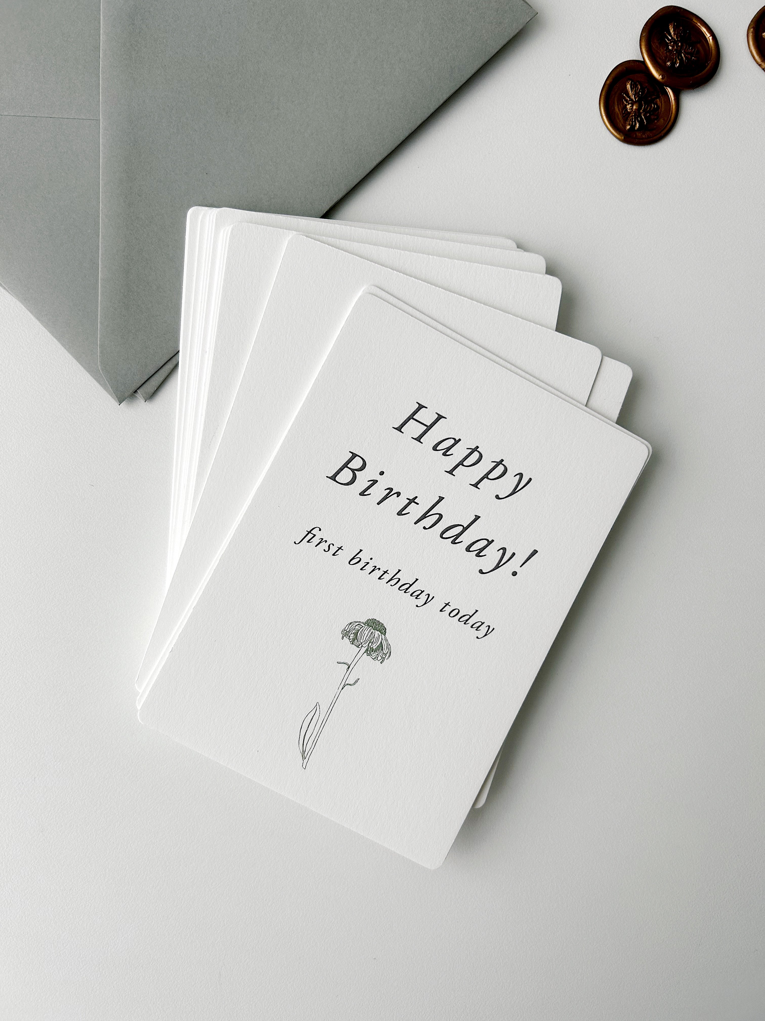 Milestone Card Set / お花とハーブのマンスリーカードセット