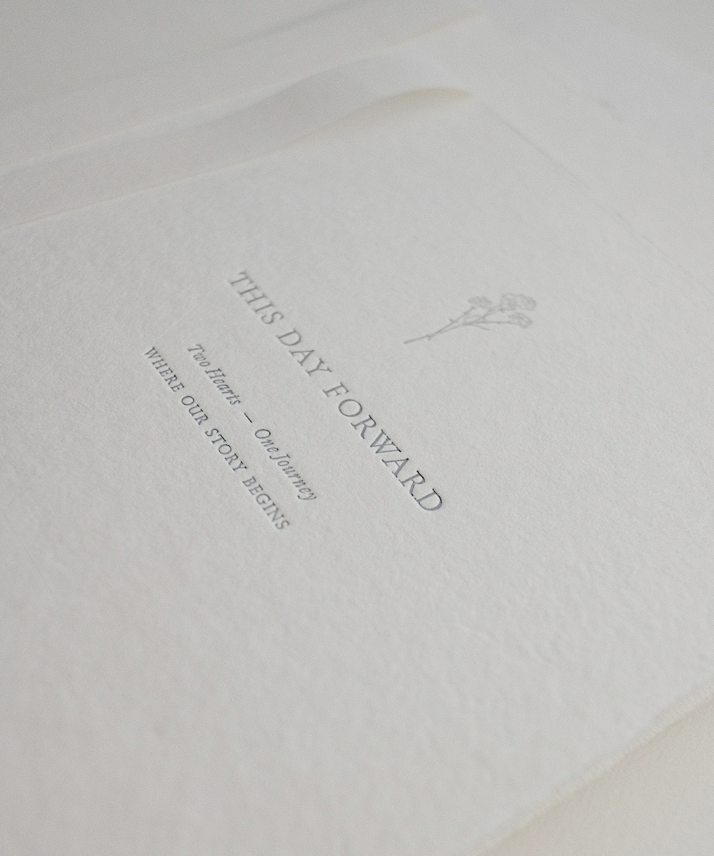 HANDMADE PAPER CERTIFICATE / 手漉き紙の結婚証明書