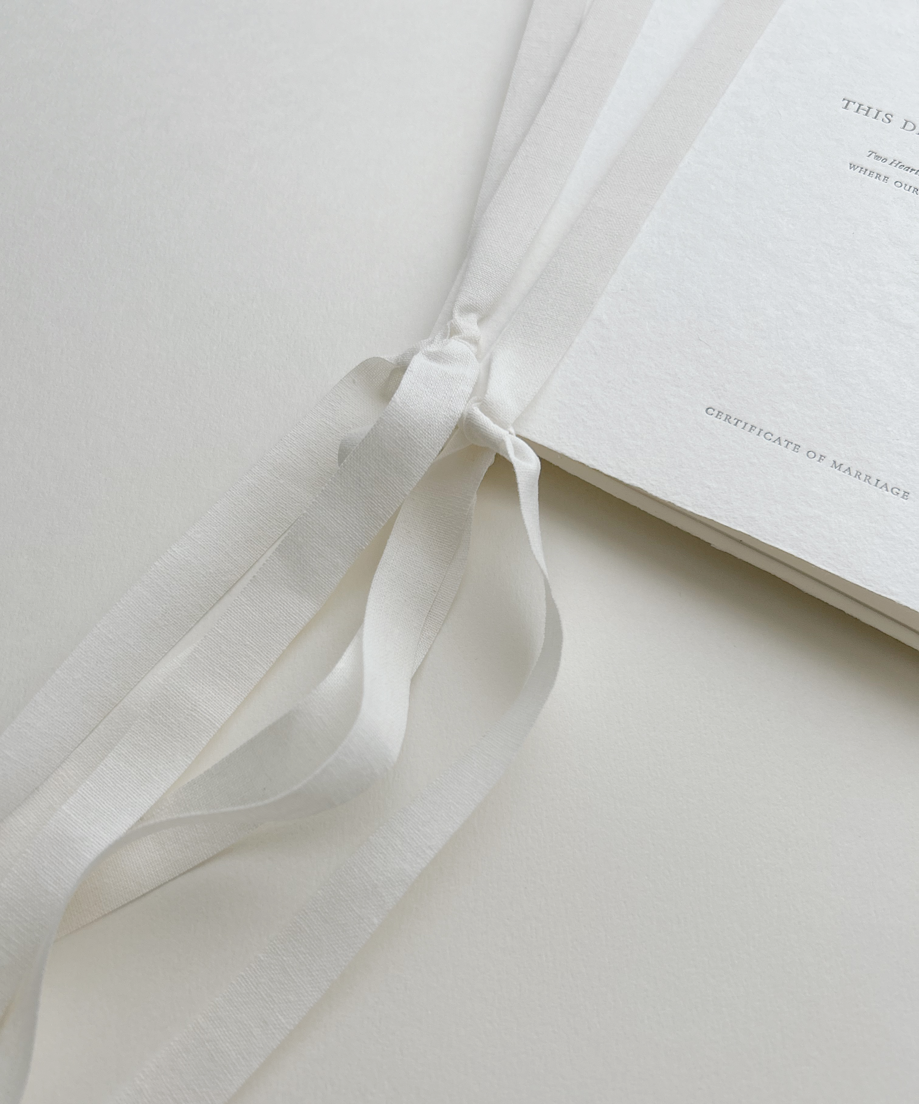 HANDMADE PAPER CERTIFICATE / 手漉き紙の結婚証明書