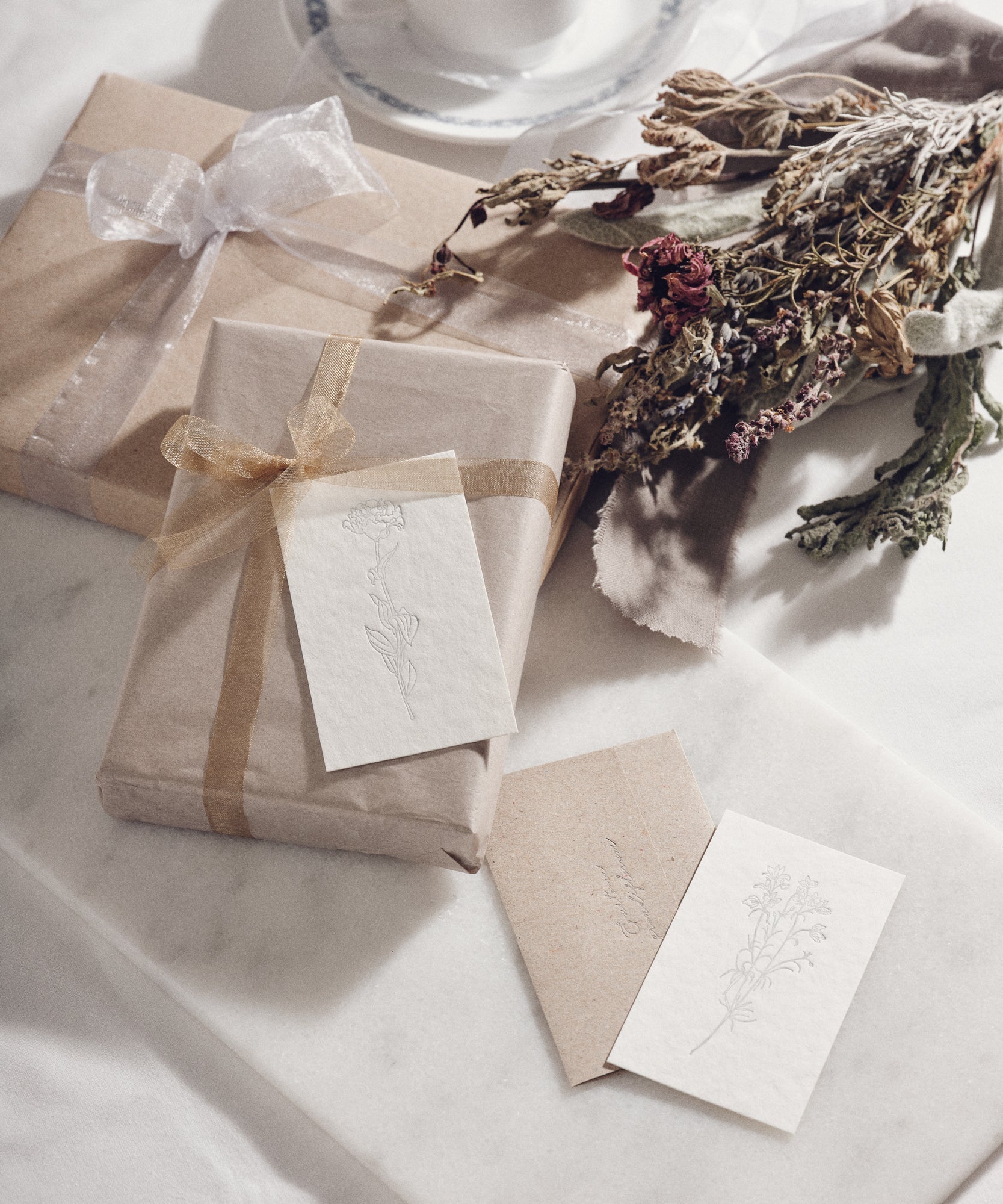 5 Flowers message cards / 5種類のお花のメッセージカード