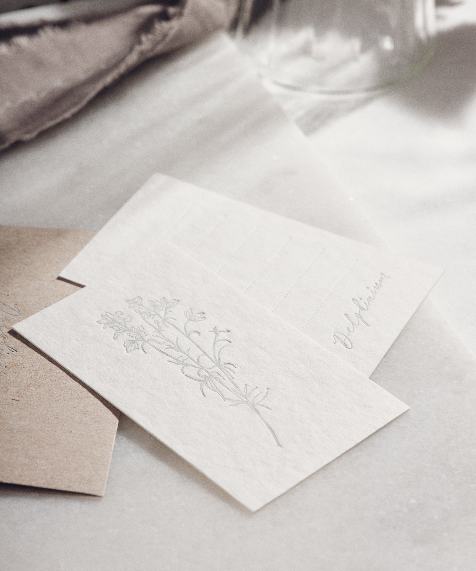 10 Flowers message cards / 5種類のお花のメッセージカード 10 set