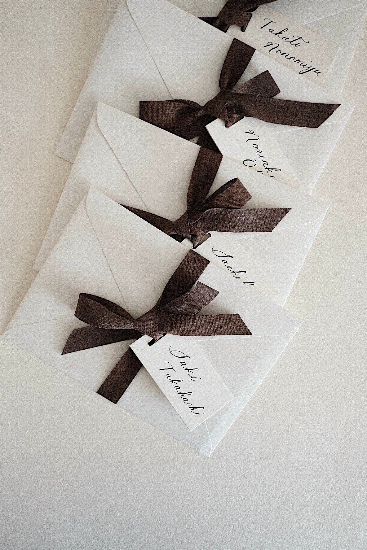 レターセレモニー　スイッチングレター　封筒　席札　結婚式