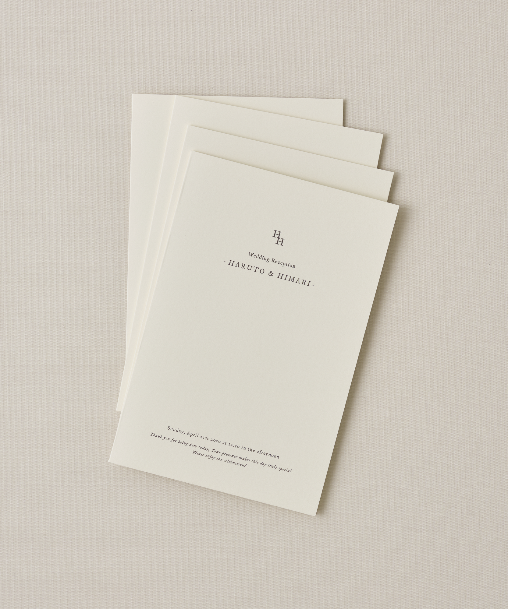 [ package B ] cappuccino / 席次表＋メニュー表＋席札set