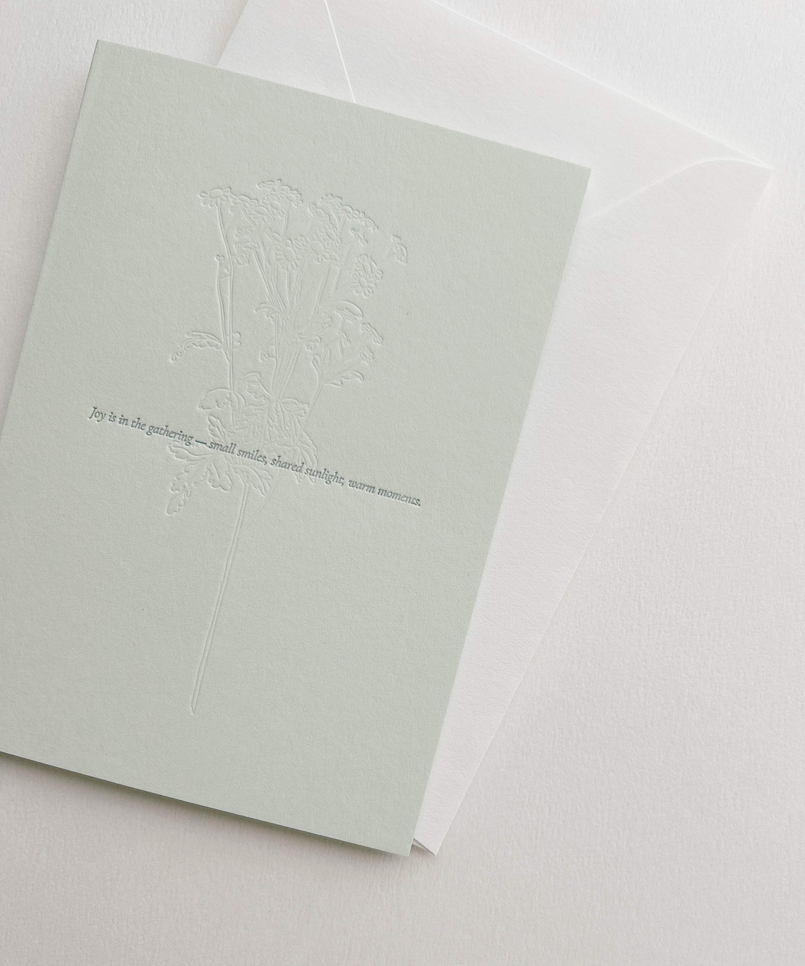 Message card "joy" / メッセージカード”joy”