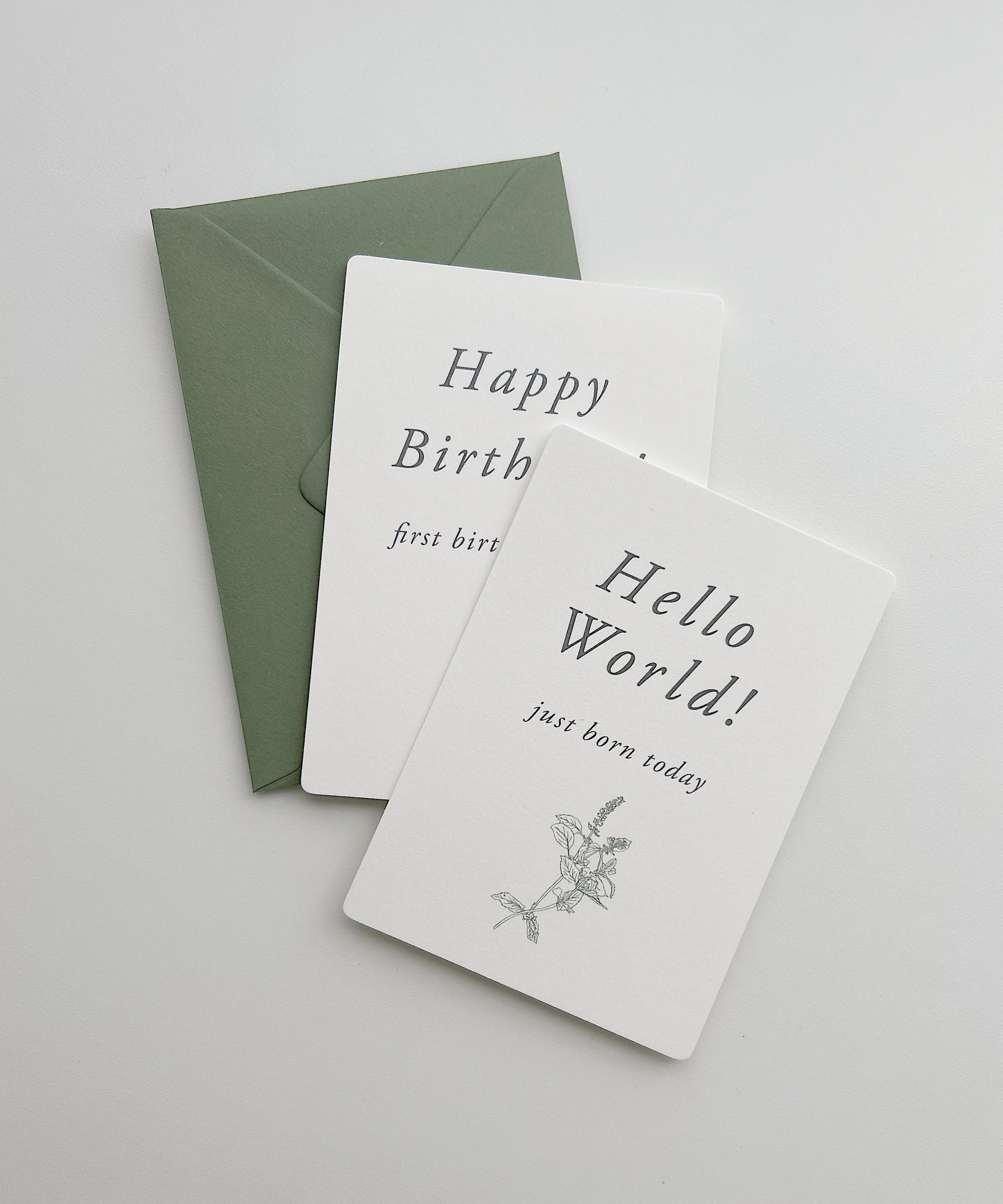 Milestone Card Mini Set / お花とハーブのマンスリーカード ミニセット