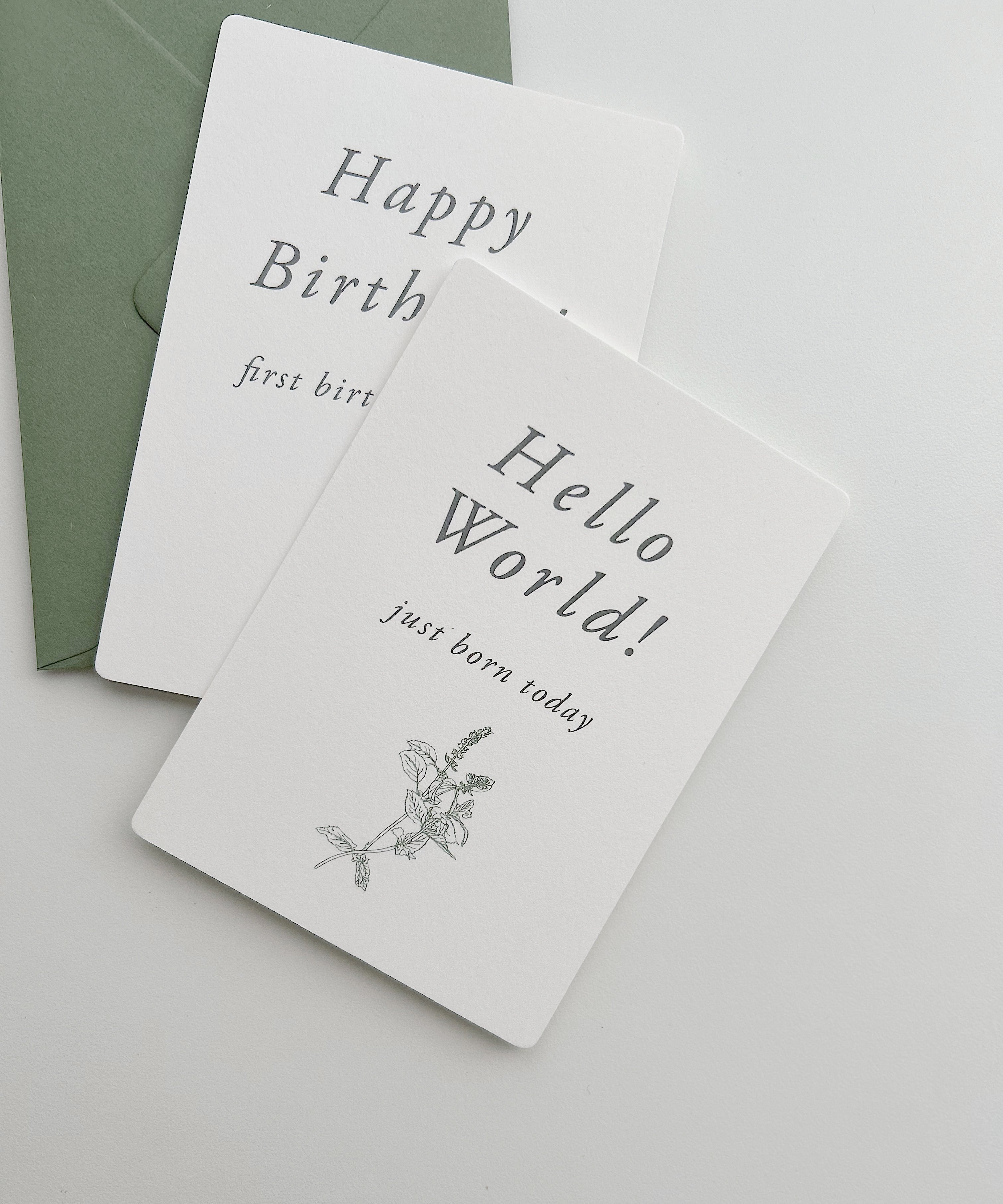 Milestone Card Mini Set / お花とハーブのマンスリーカード ミニセット